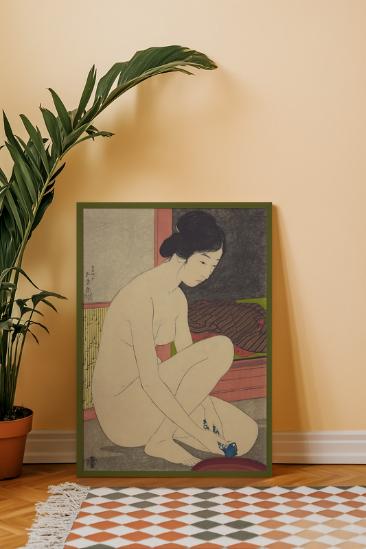 Hashiguchi Goyō - Woman at the Bath (1917)