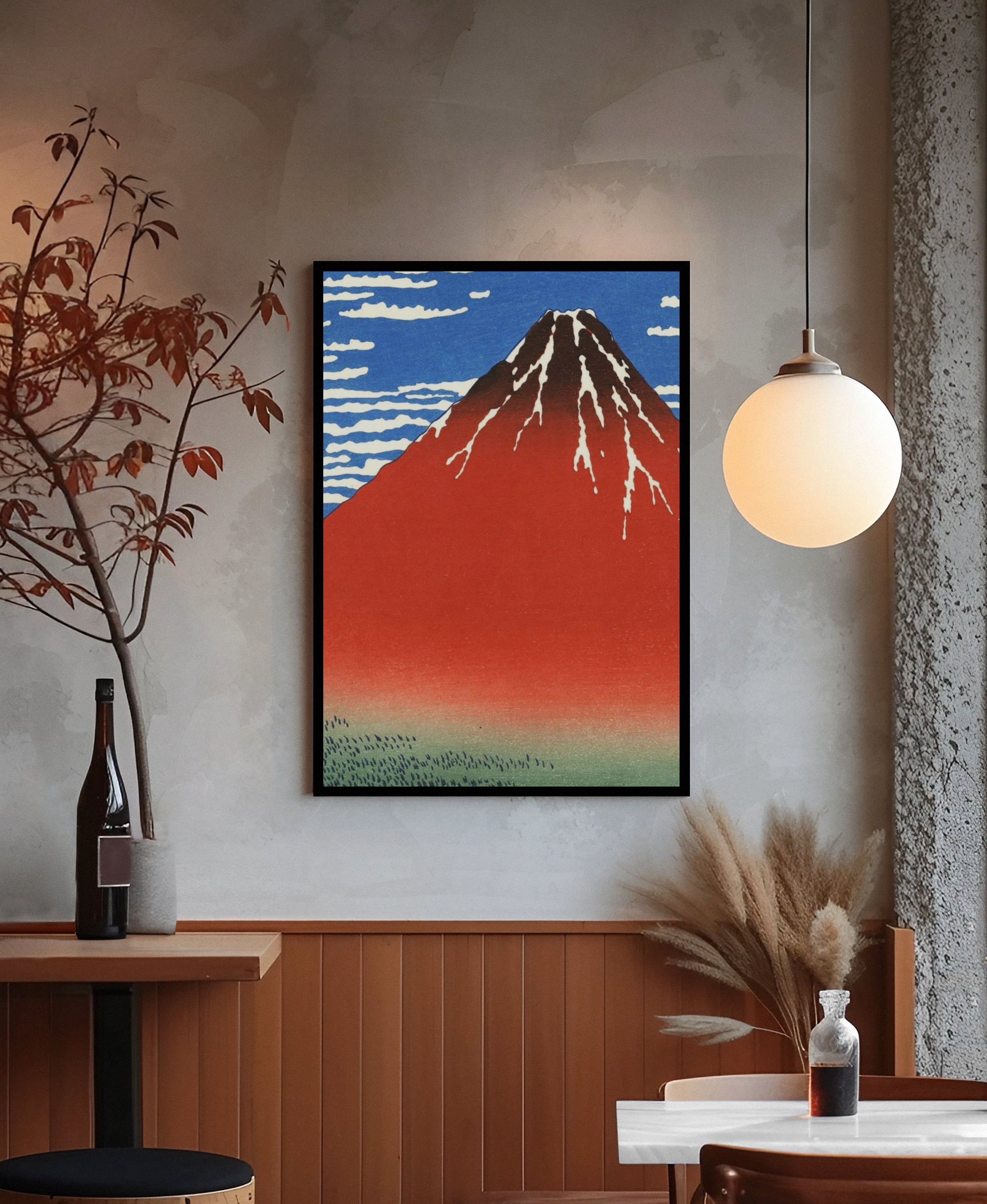 Katsushika Hokusai - Fine Wind, Clear Morning (Red Fuji)