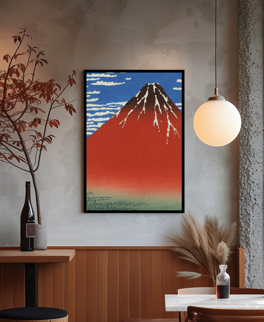 Katsushika Hokusai - Fine Wind, Clear Morning (Red Fuji)