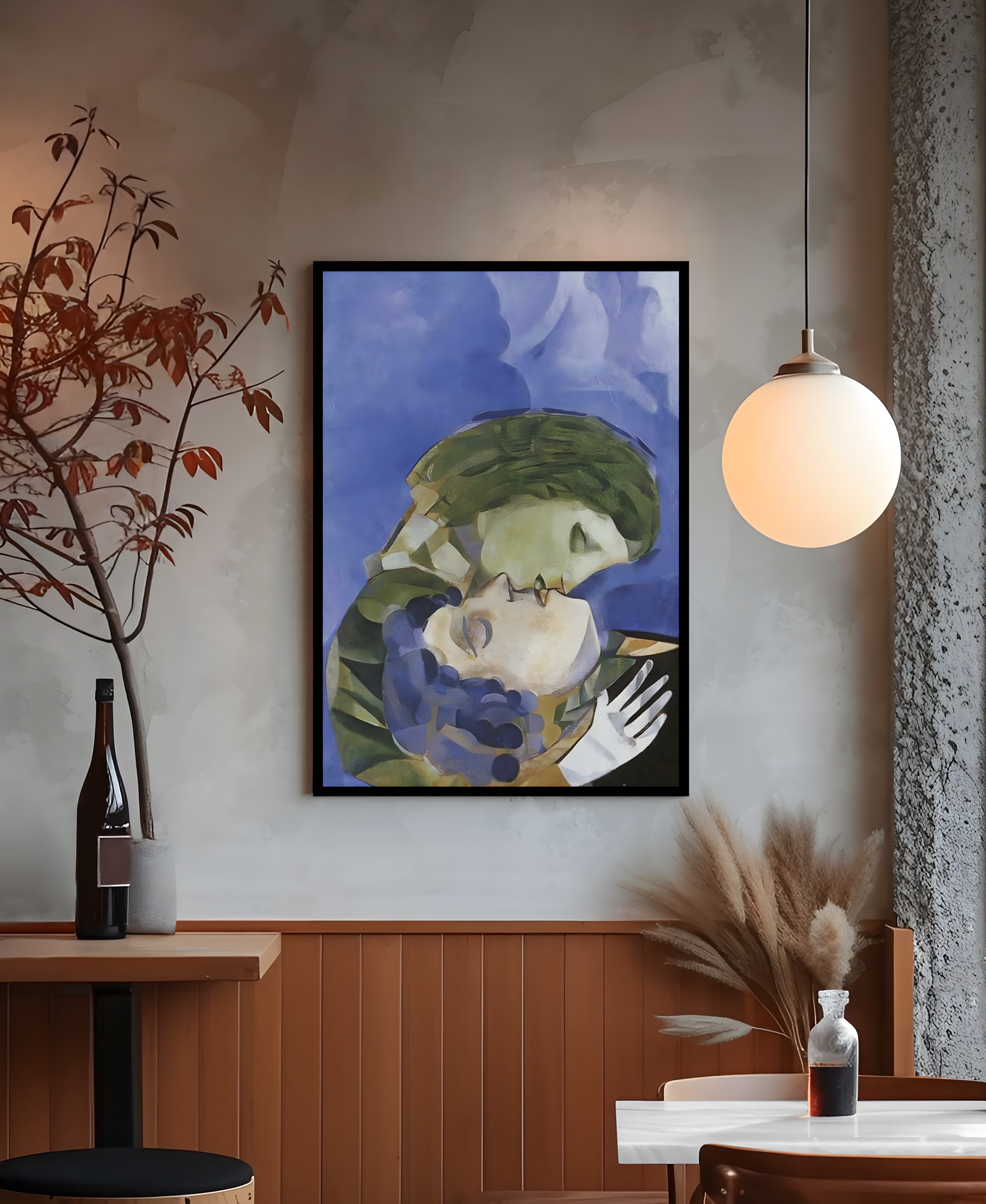 Marc Chagall - Les Amoureux (The Lovers) 1916