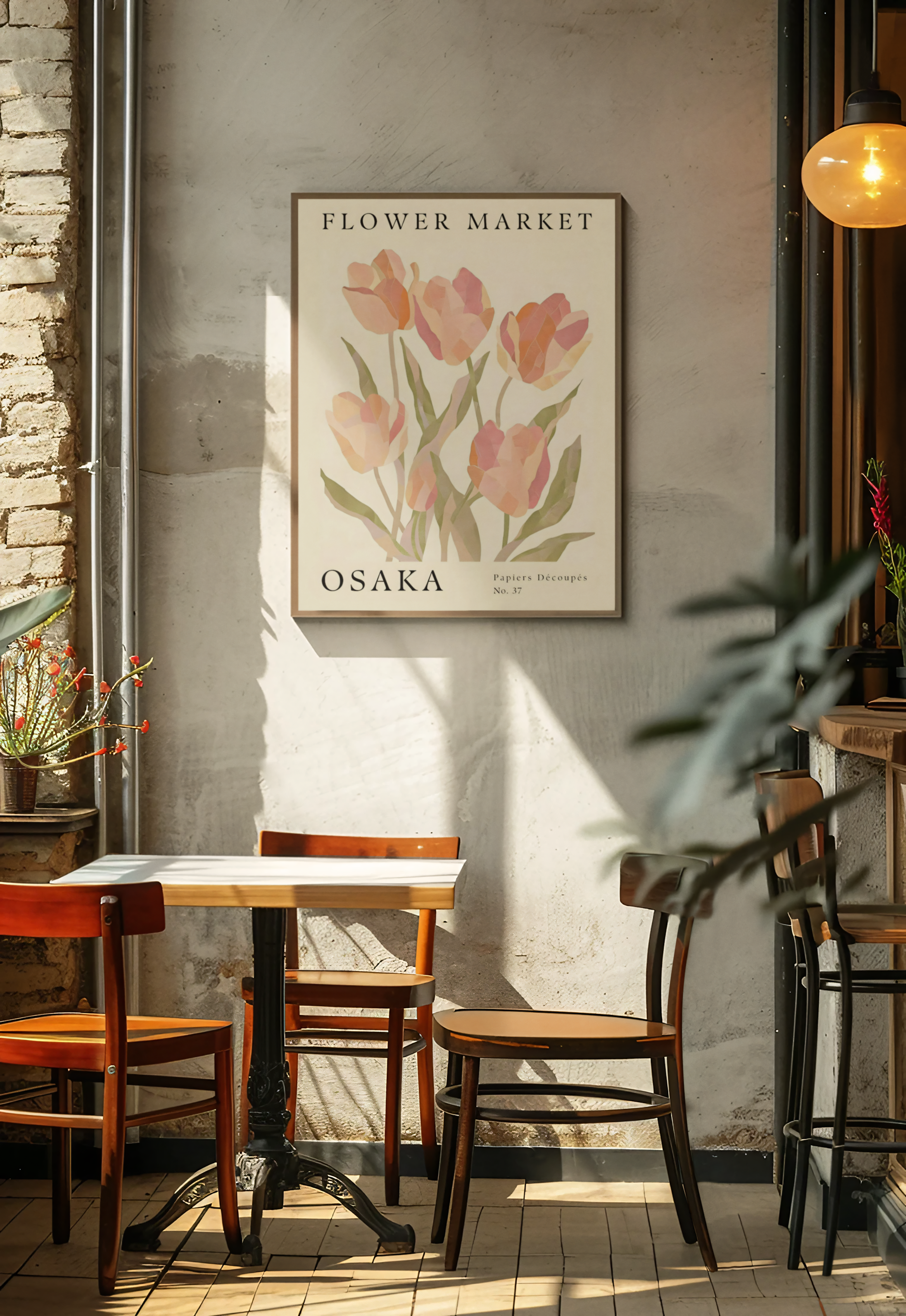 Osaka Flower Market Poster