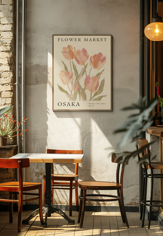 Osaka Flower Market Poster