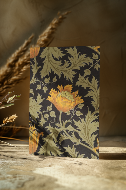 William Morris 4x malerier serie - Kunsttrykk A5 #3 Almond Blossoms A5 (14.8 cm x 21 cm)