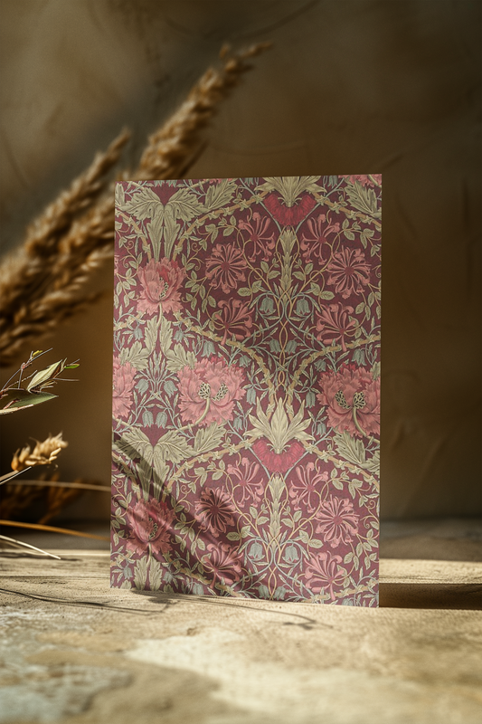 William Morris 4x malerier serie - Kunsttrykk A5 #4 Church at Auvers A5 (14.8 cm x 21 cm)