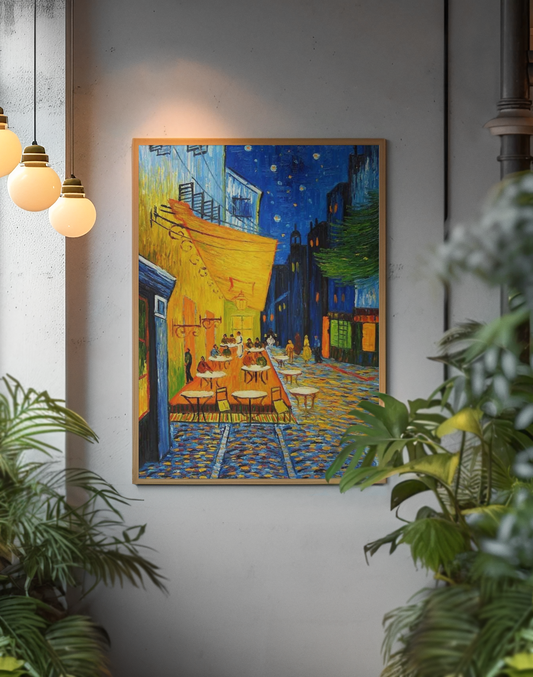 Kunstplakater • Blanding av ulike verk Van Gogh - Nightcafè