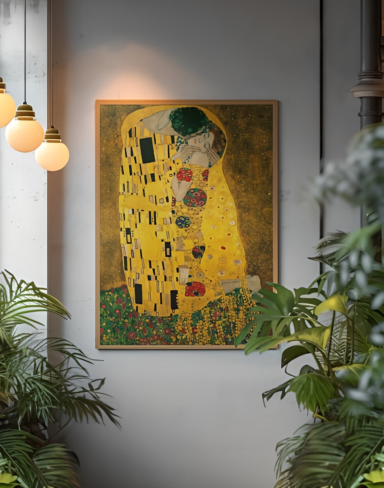 Kunstplakater • Blanding av ulike verk Gustav Klimt - The Kiss