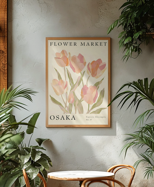 Osaka Flower Market Poster