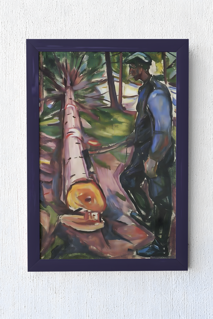 Edvard Munch Kunstsamling • Blanding av ulike verk #4 The lumberjack