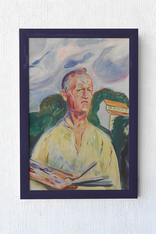 Edvard Munch Kunstsamling • Blanding av ulike verk #10 Self-portrait with palette