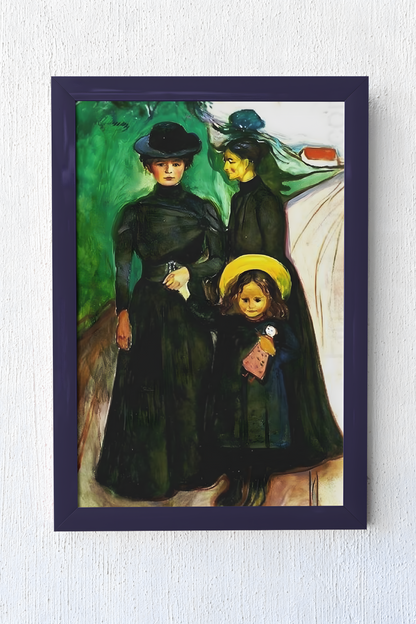 Edvard Munch Kunstsamling • Blanding av ulike verk #12 Family in mourning