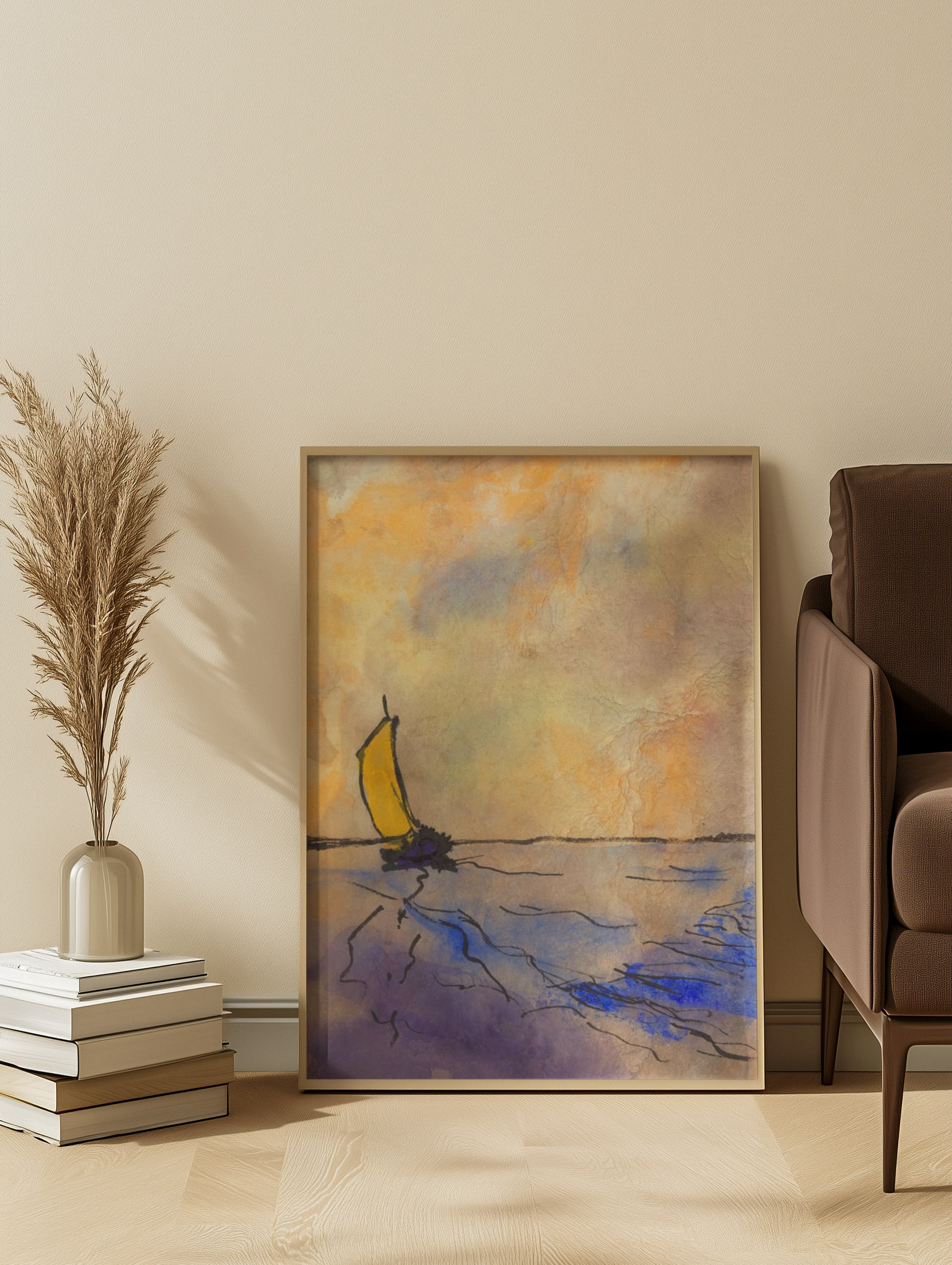 Emil Nolde - Sailor in the Sunset