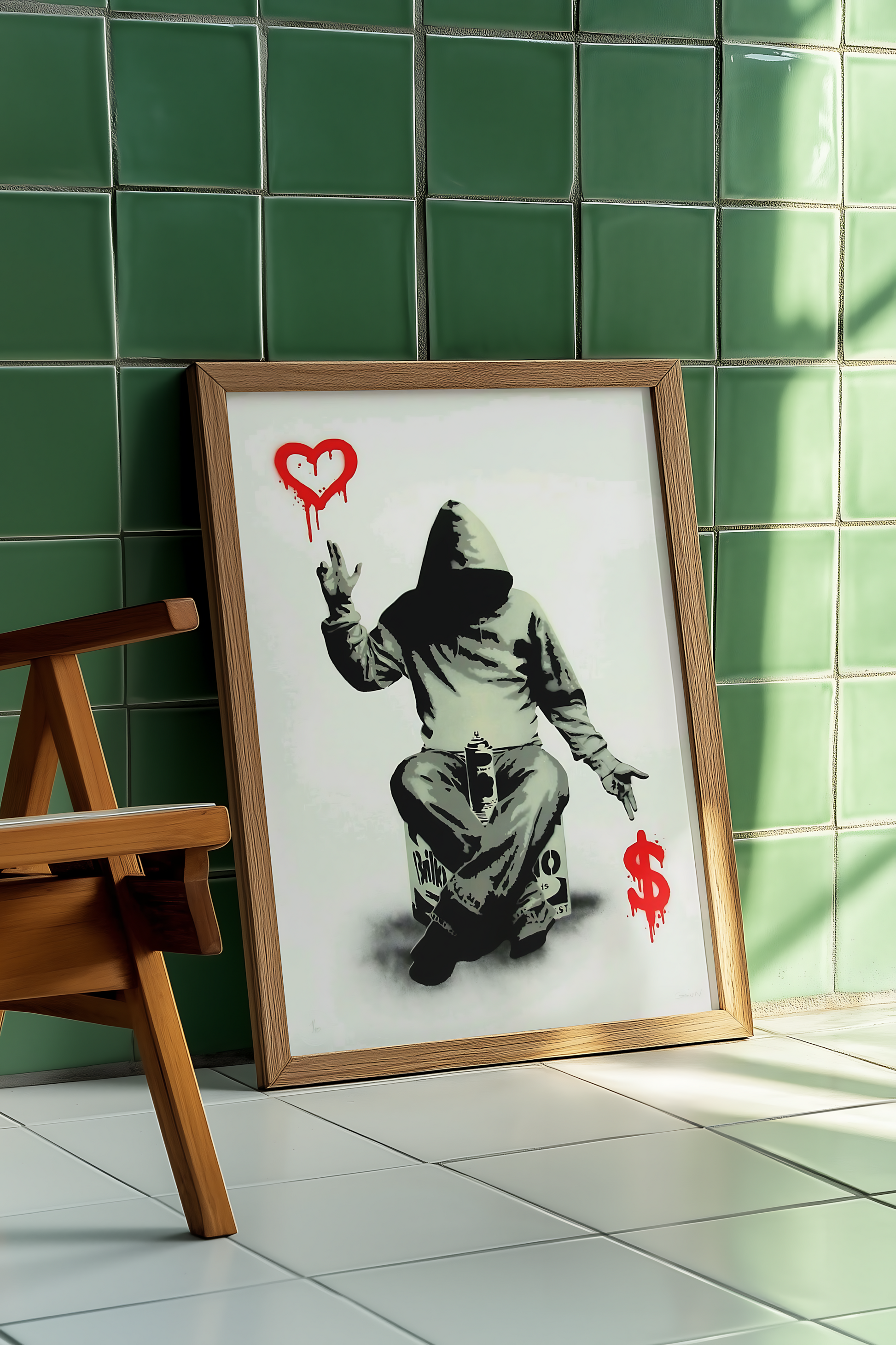 Banksy - Love over Money