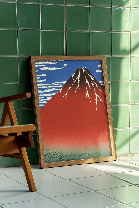 Katsushika Hokusai - Fine Wind, Clear Morning (Red Fuji)