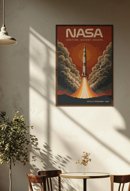 NASA Apollo Program 1969 Kunsttrykk