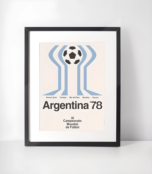 Fotball VM-Plakater Kunstsamling - Kunsttrykk A3+/A3 - Uten ramme