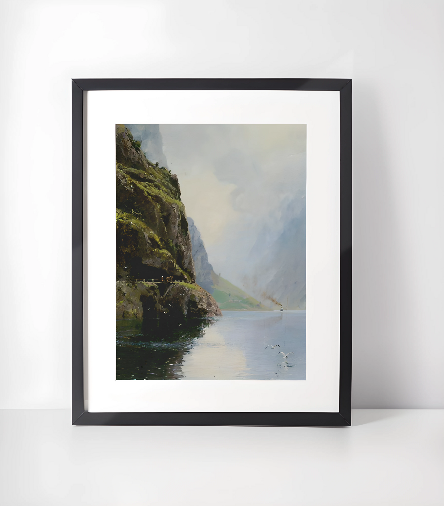 Hans Dahl (1849-1937) Kunstsamling - Kunsttrykk A3+/A3 - Uten ramme #8 Sognefjorden