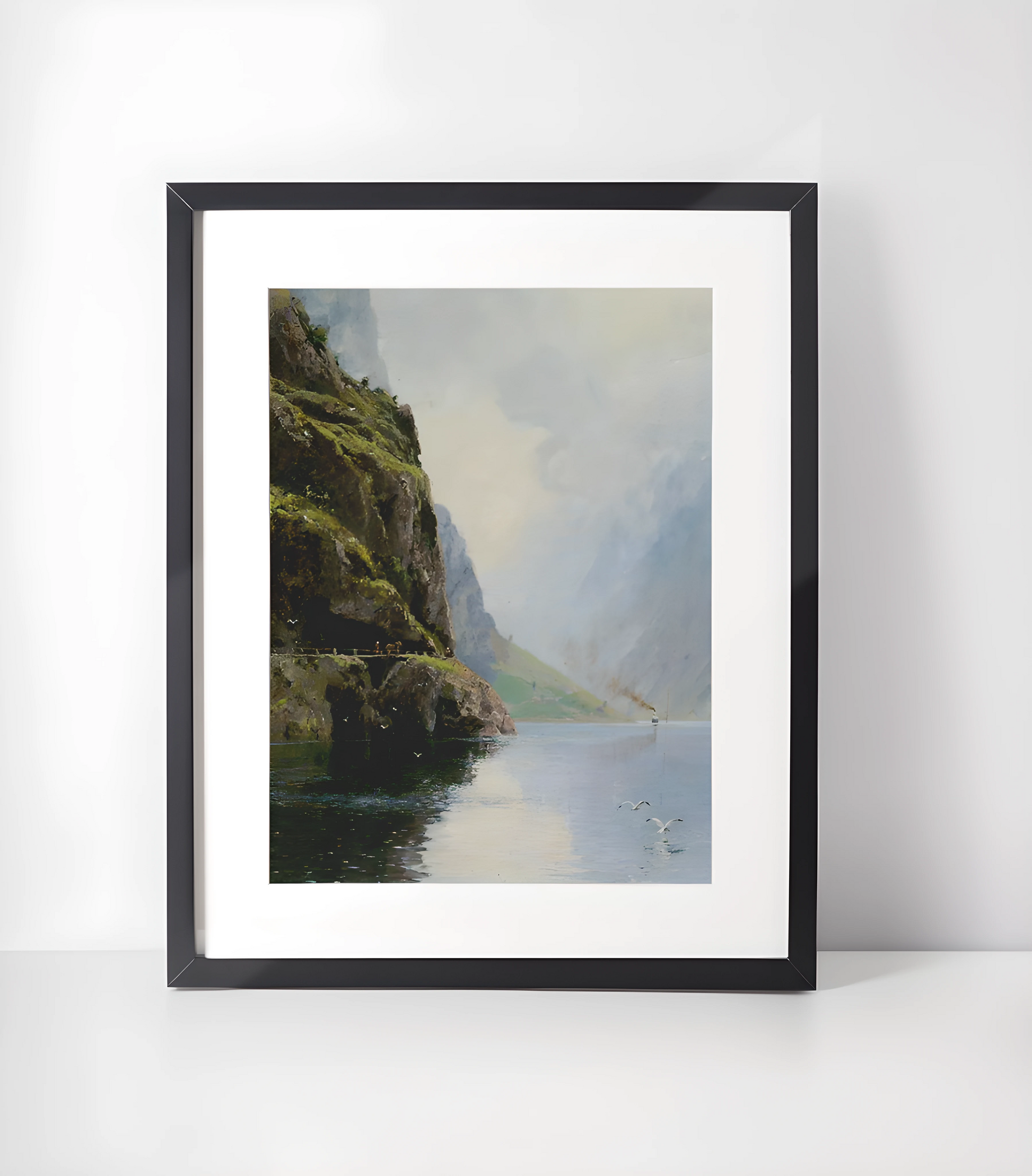 Hans Dahl (1849-1937) Kunstsamling - Kunsttrykk A3+/A3 - Uten ramme #8 Sognefjorden