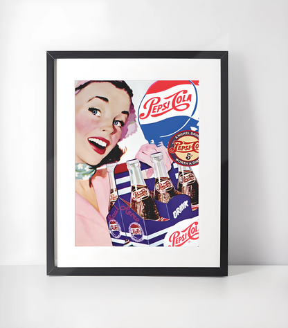 Retro PepsiCola Kunstsamling - Kunsttrykk A3+/A3 - Uten ramme #5