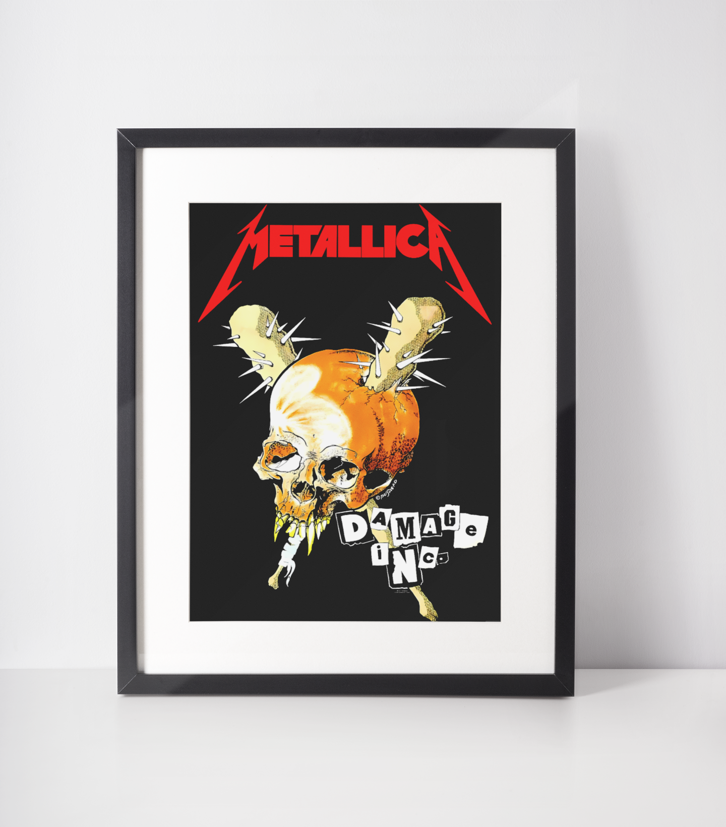 Metallica Illustrasjoner Kunstsamling - Kunsttrykk A3+/A3 - Uten ramme #4 Metallica - Damage Inc