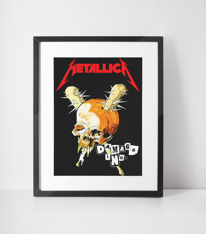 Metallica Illustrasjoner Kunstsamling - Kunsttrykk A3+/A3 - Uten ramme #4 Metallica - Damage Inc