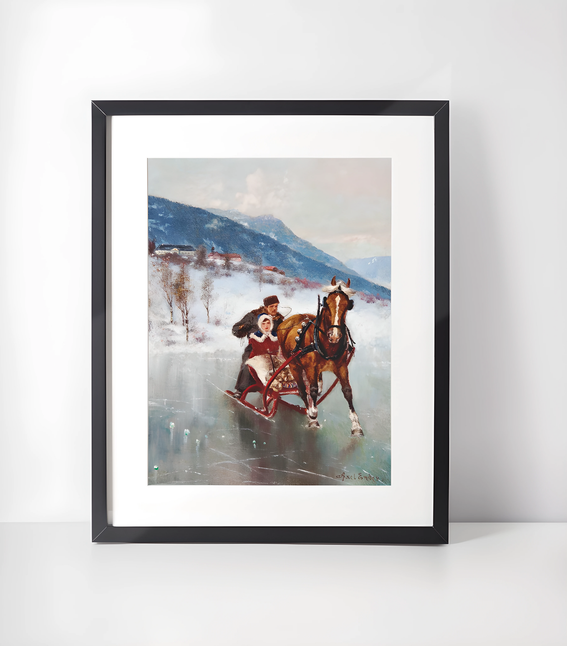 Axel Ender (1853-1920) Kunstsamling - Kunsttrykk A3+/A3 - Uten ramme