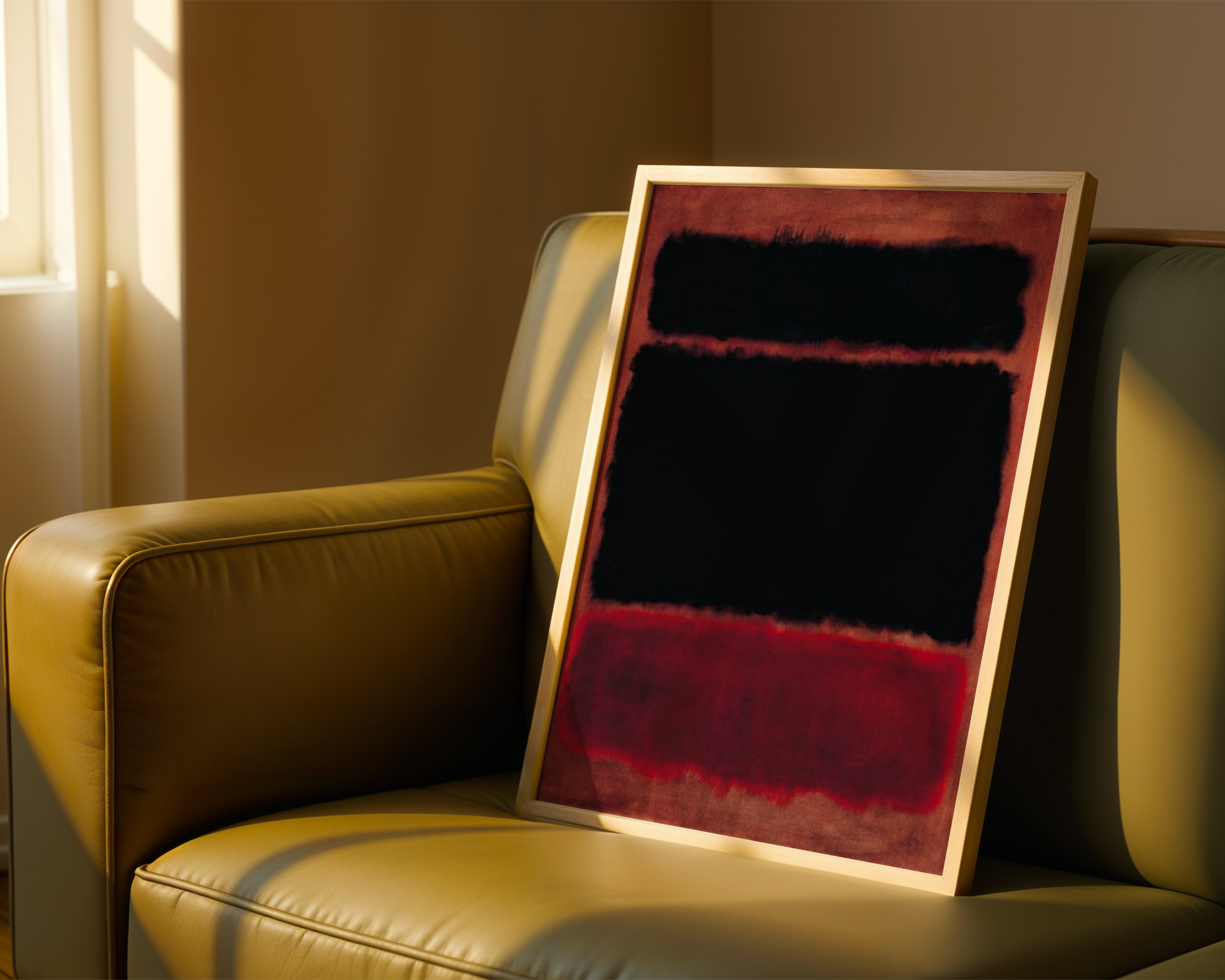 Mark Rothko - Black in Deep Red (1957)