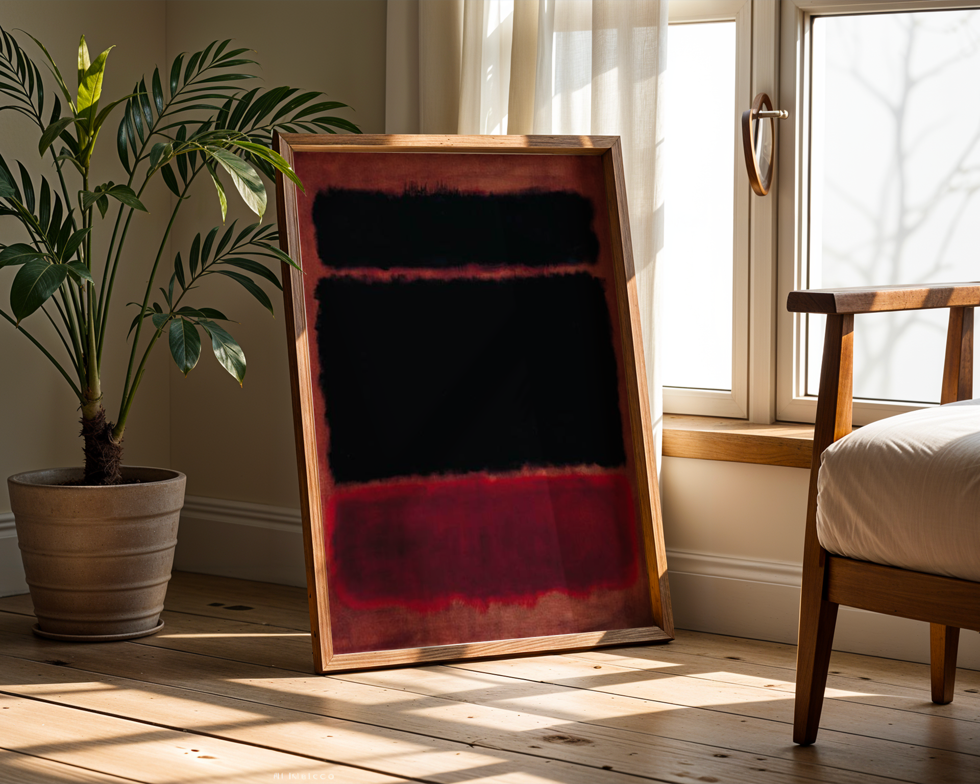 Mark Rothko - Black in Deep Red (1957)