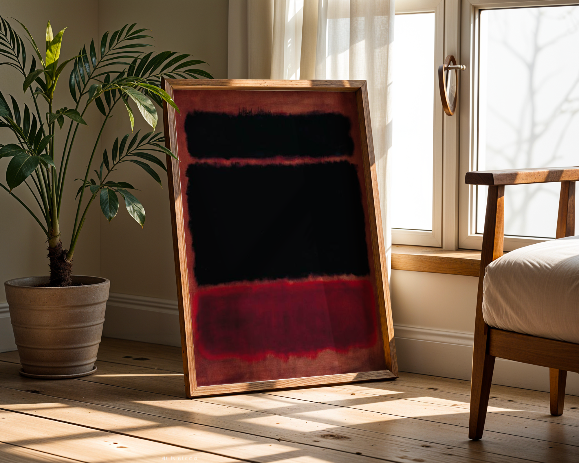 Mark Rothko - Black in Deep Red (1957)