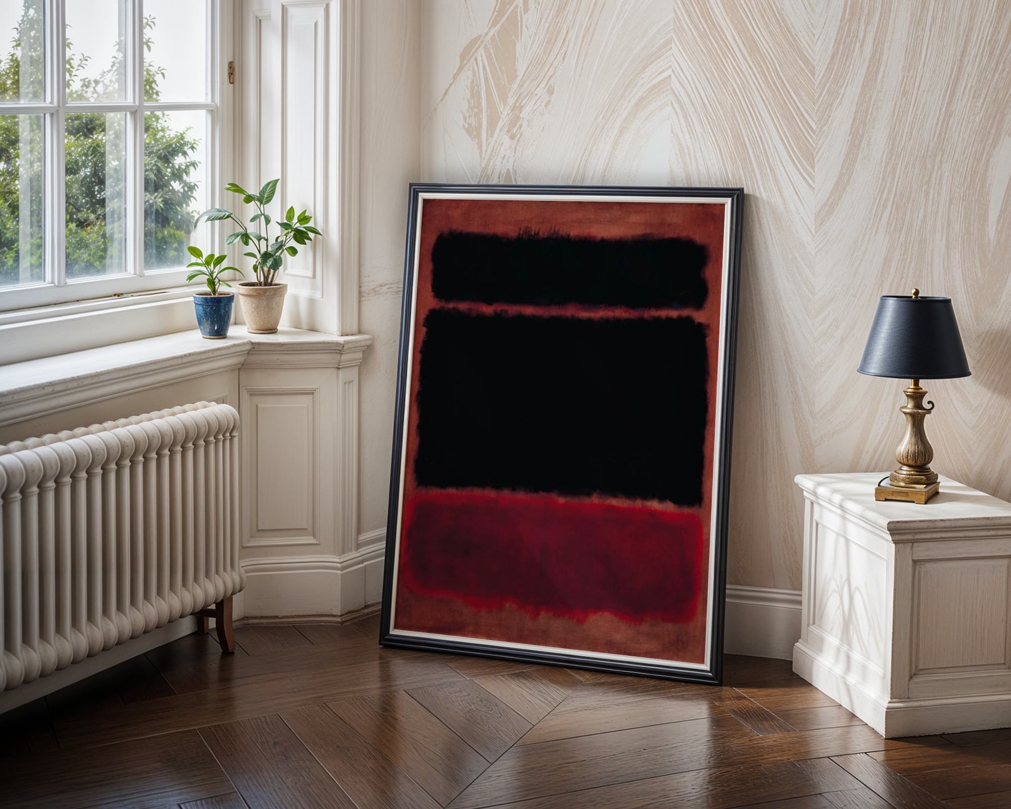 Mark Rothko - Black in Deep Red (1957)