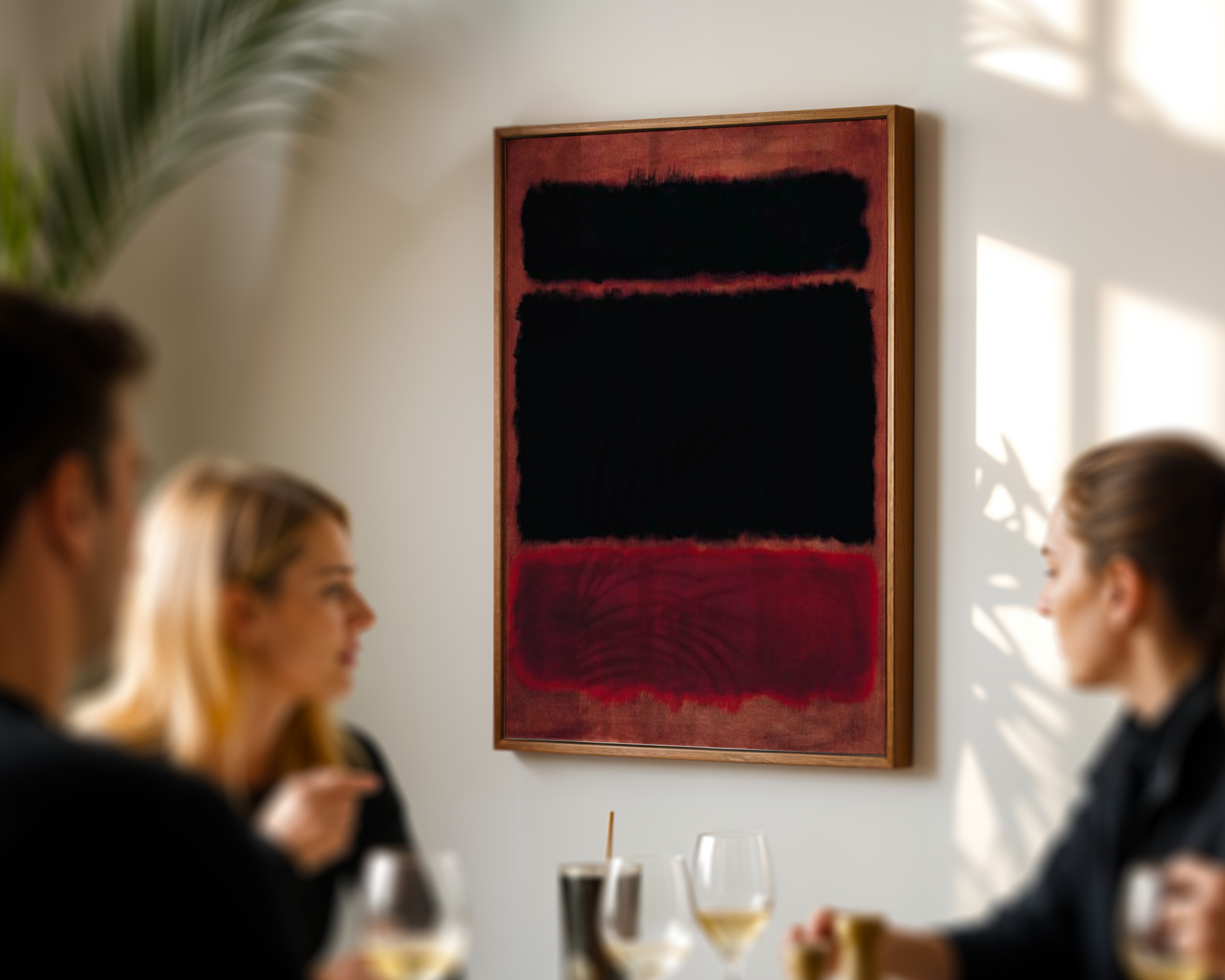 Mark Rothko - Black in Deep Red (1957)