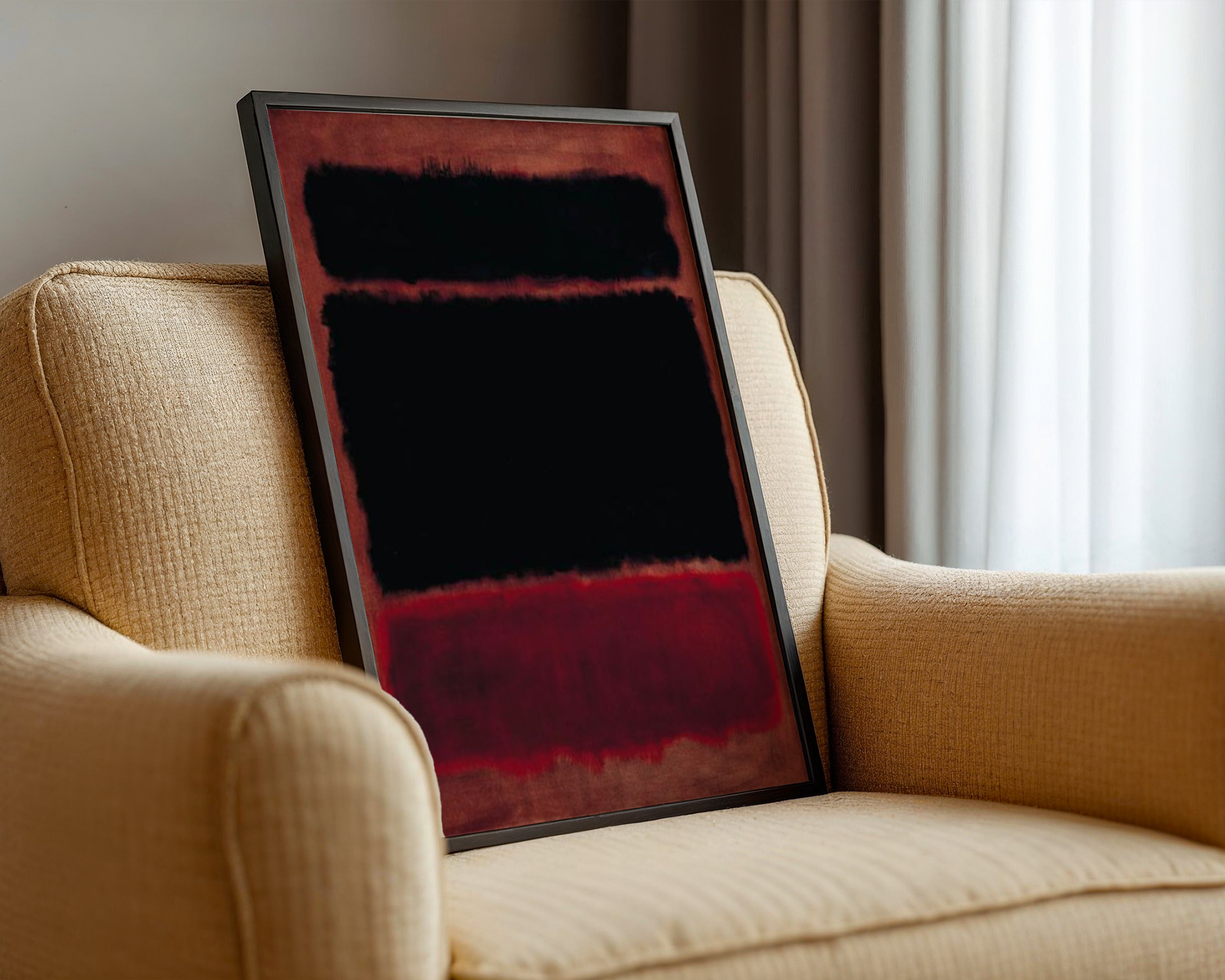 Mark Rothko - Black in Deep Red (1957)