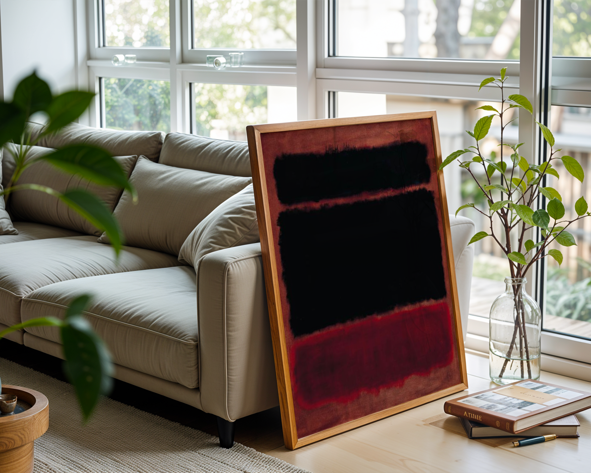Mark Rothko - Black in Deep Red (1957)