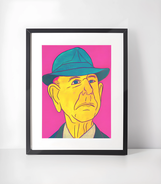 Limited Edition Kunst- Blanding Musikk - Kunsttrykk A3+/A3 - Uten ramme #3 Leonard Cohen