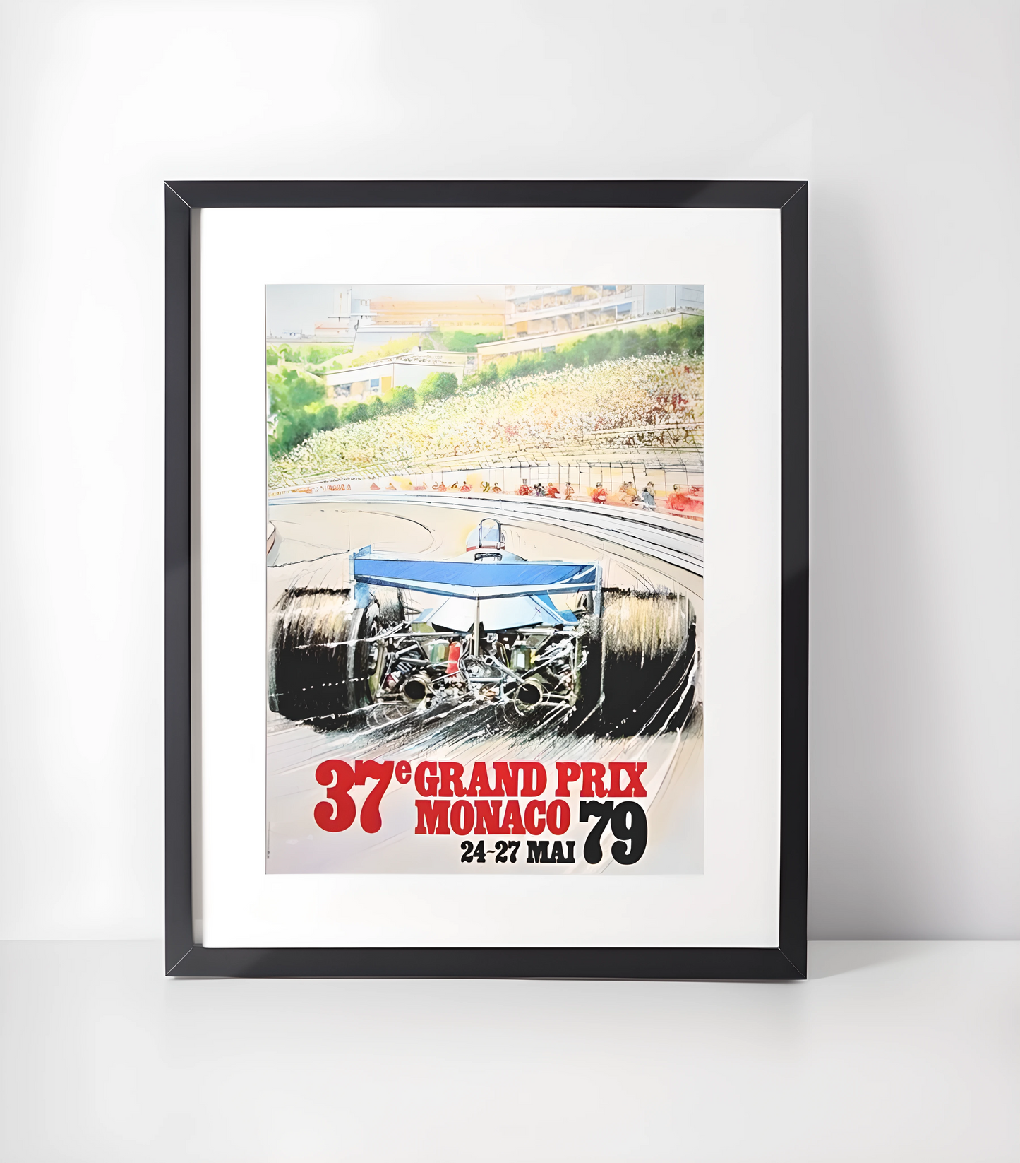 Monaco Grand Prix Kunstsamling - Kunsttrykk A3+/A3 - Uten ramme