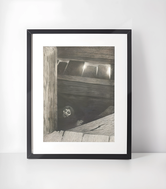 Pesta I Trappen 1896 T.Kittelsen - Samling - Kunsttrykk A3+/A3 - Uten ramme