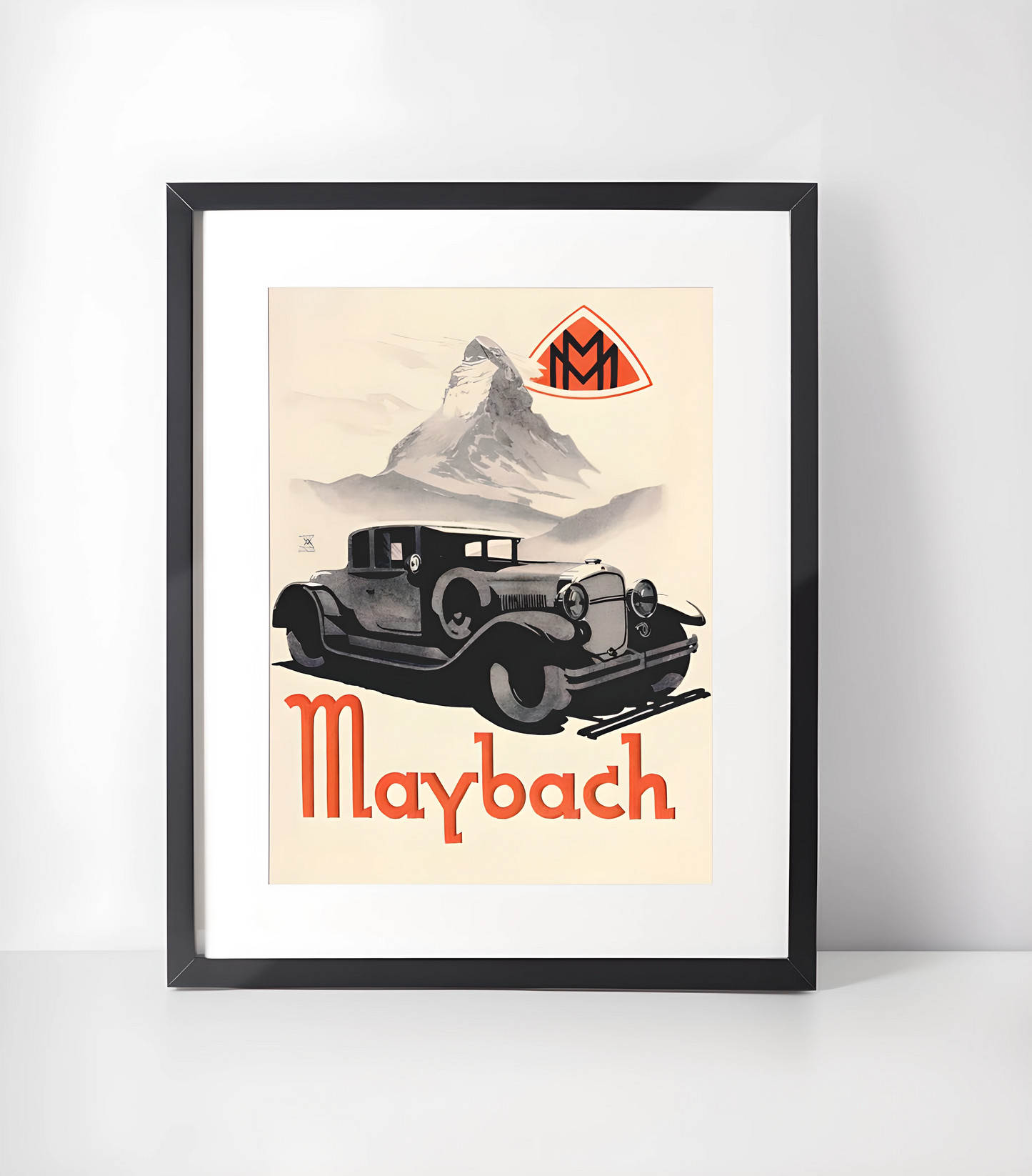 Vintage Kjøretøy Kunstsamling - Kunsttrykk A3+/A3 - Uten ramme #2 Vintage Maybach