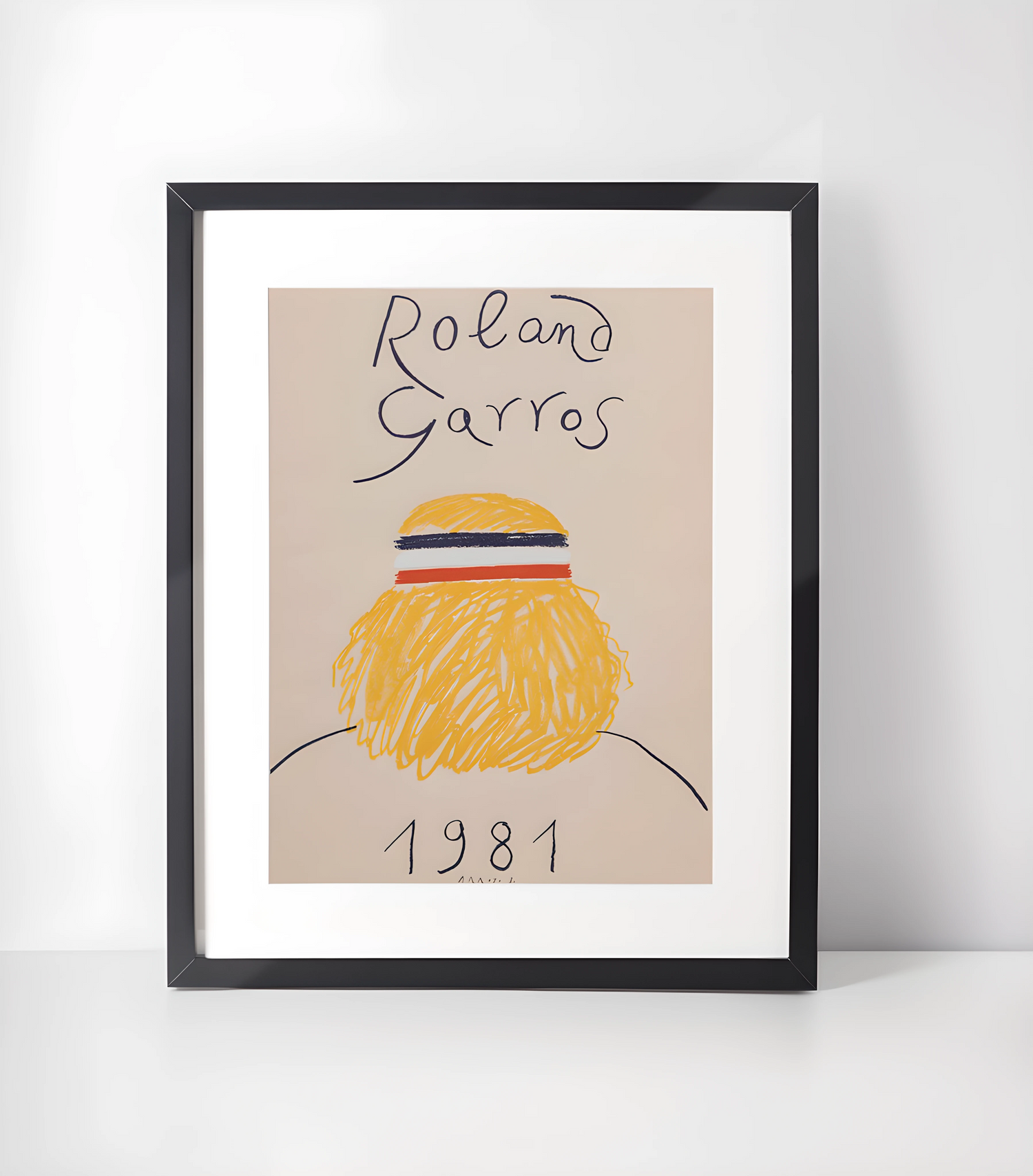 Tennis Kunstsamling - Kunsttrykk A3+/A3 - Uten ramme #1 Roland Garros 1981