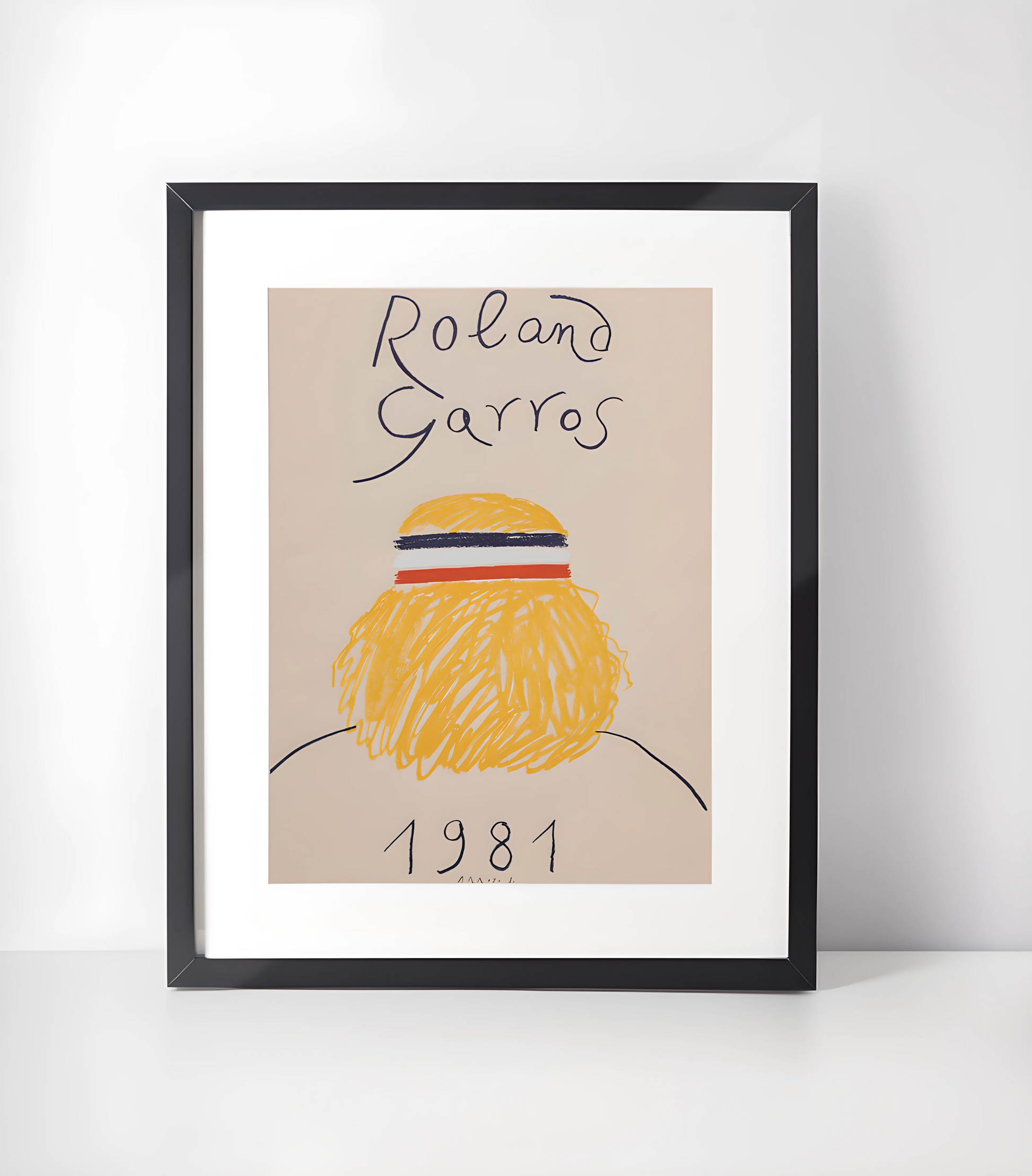 Tennis Kunstsamling - Kunsttrykk A3+/A3 - Uten ramme #1 Roland Garros 1981