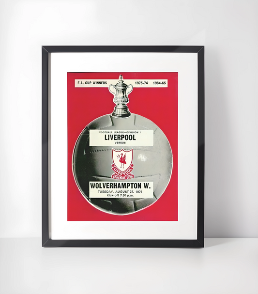 Liverpool Fotballkunst - Samling - Kunsttrykk A3+/A3 - Uten ramme #10 F.A Cup Winners Retro