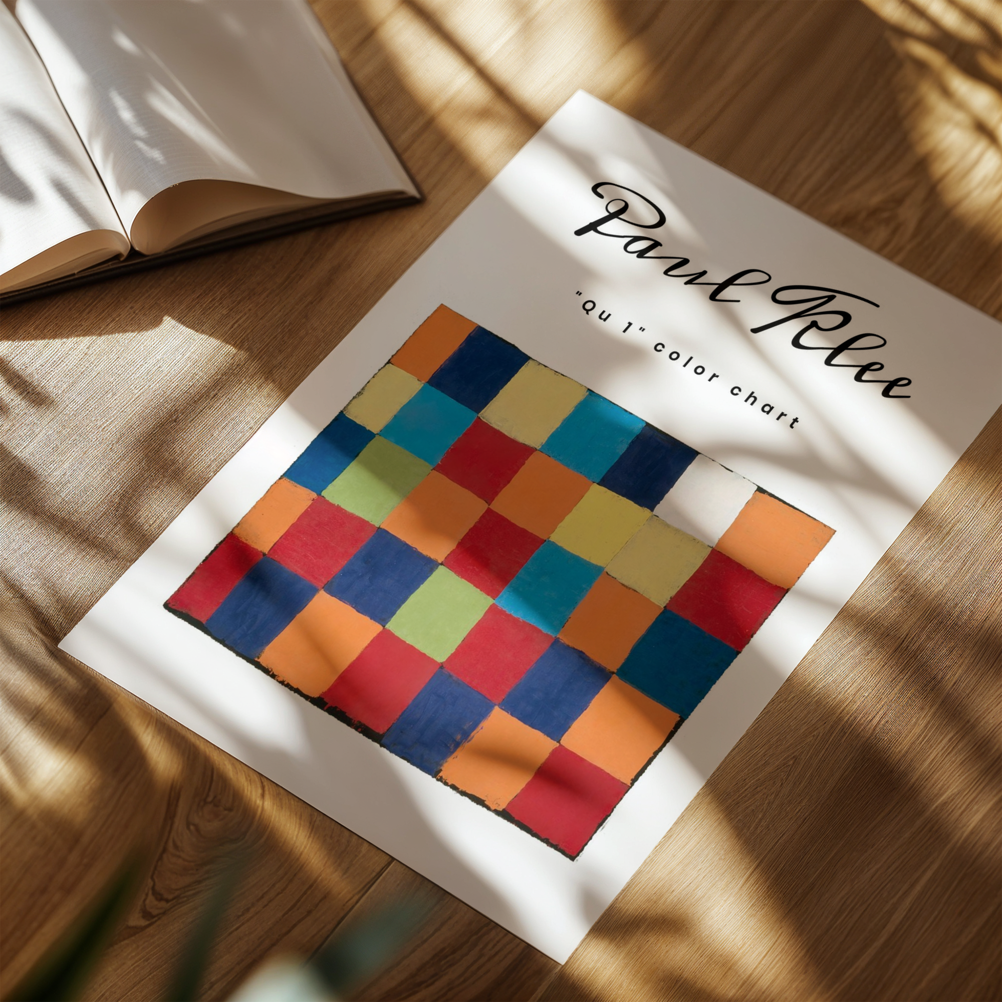 Paul Klee - "Qu 1" Color Chart
