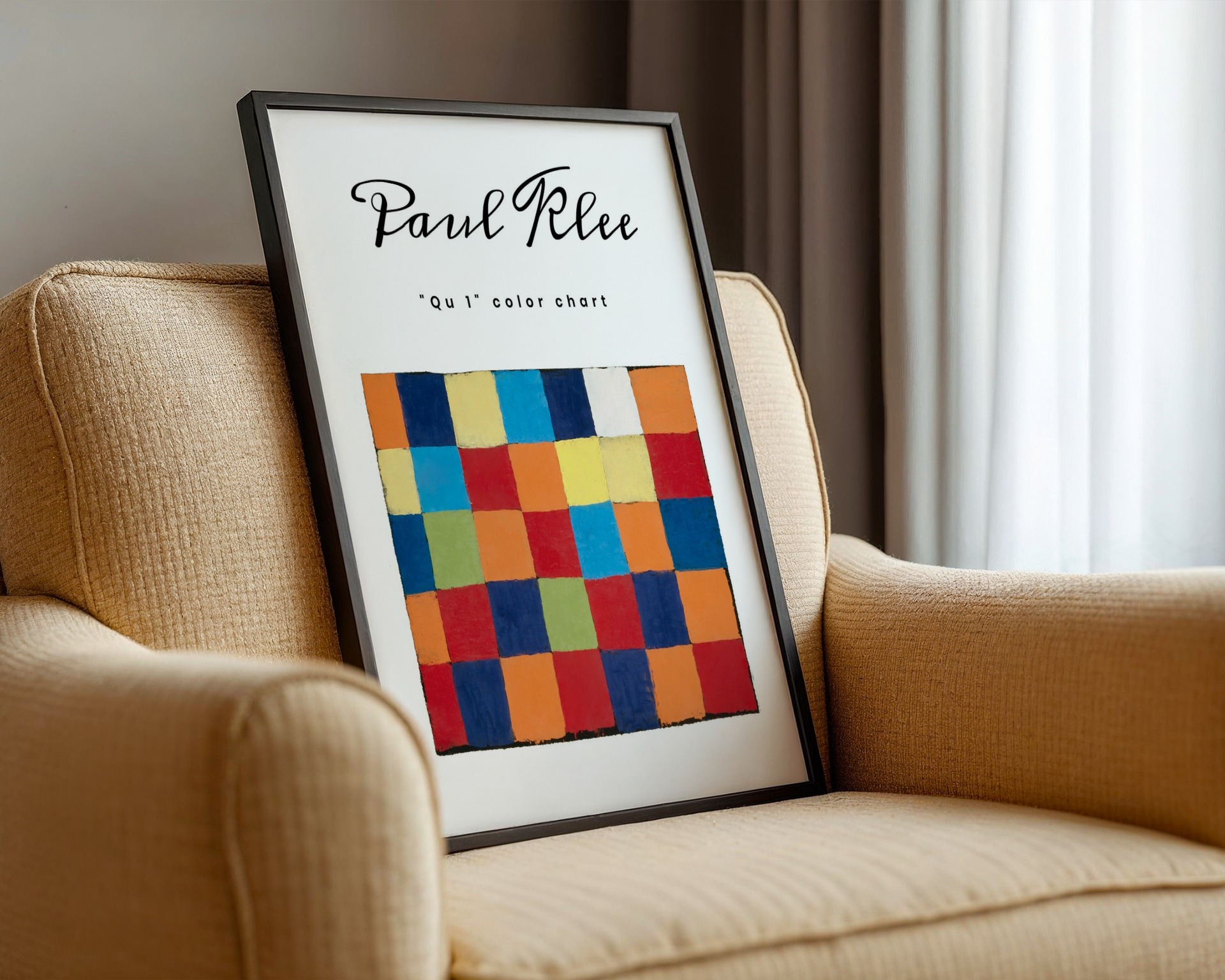 Paul Klee - "Qu 1" Color Chart