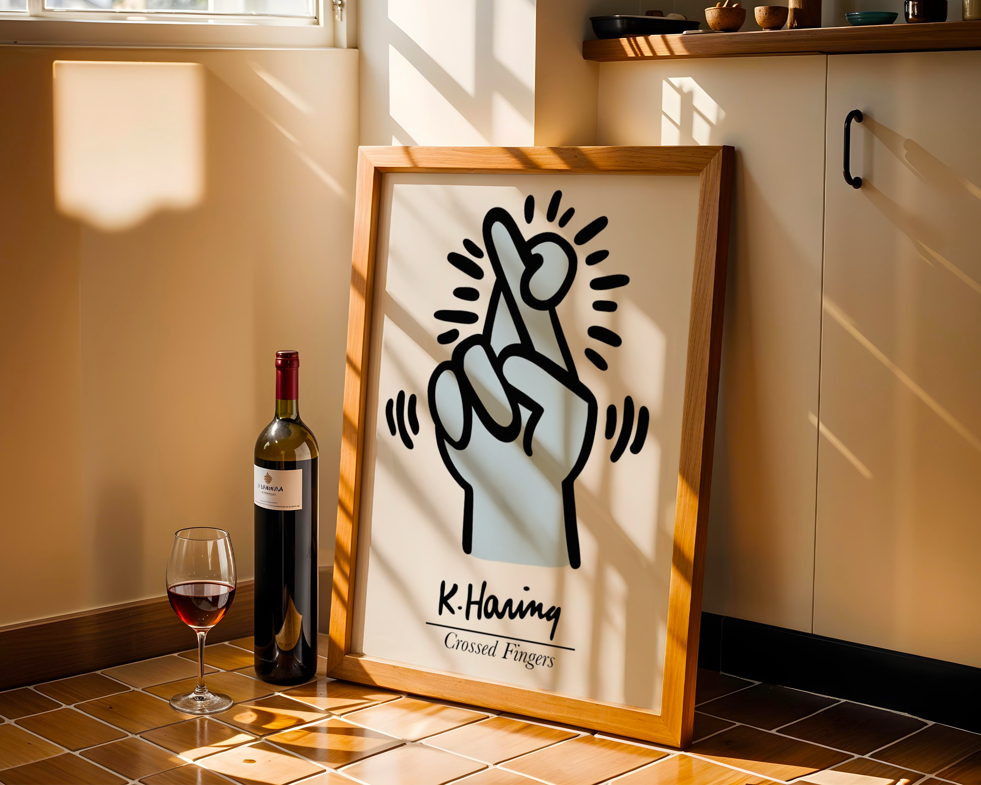 Keith Haring - Crossed Fingers