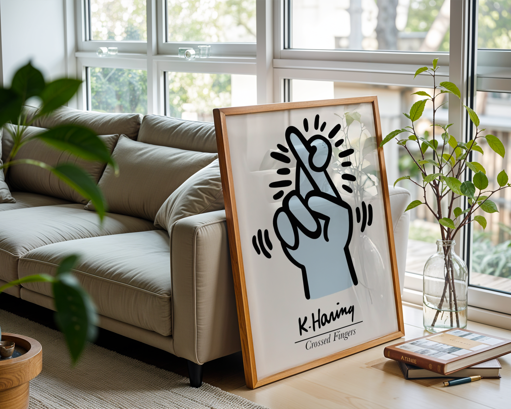 Keith Haring - Crossed Fingers