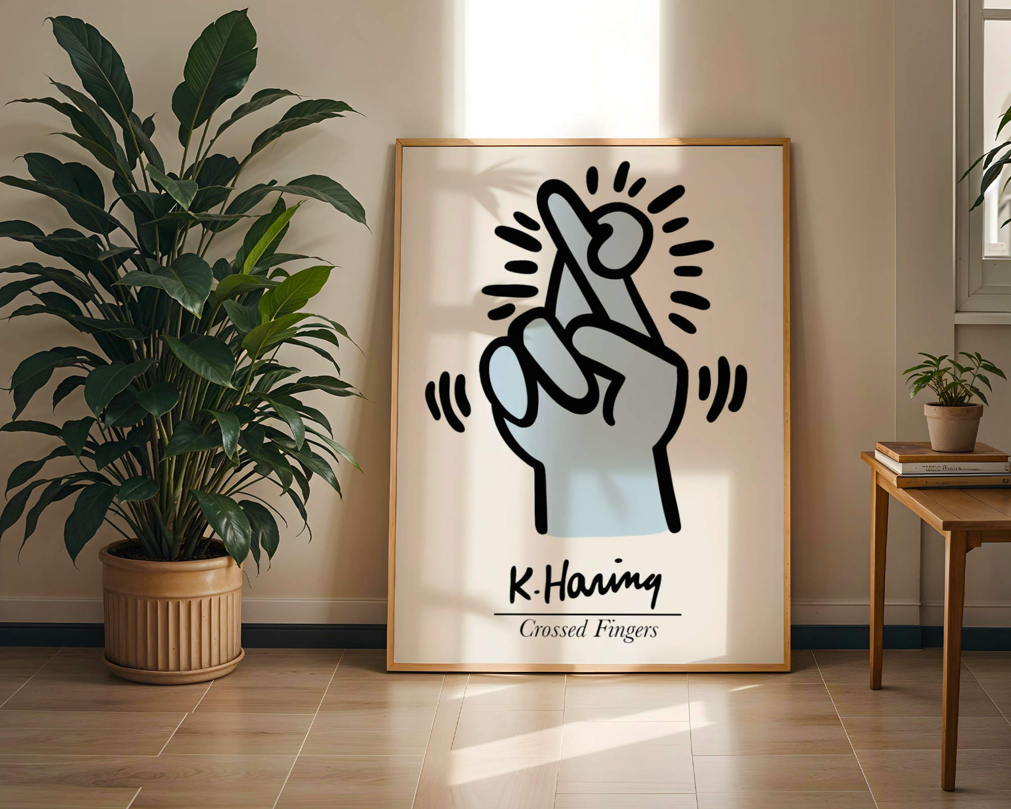 Keith Haring - Crossed Fingers