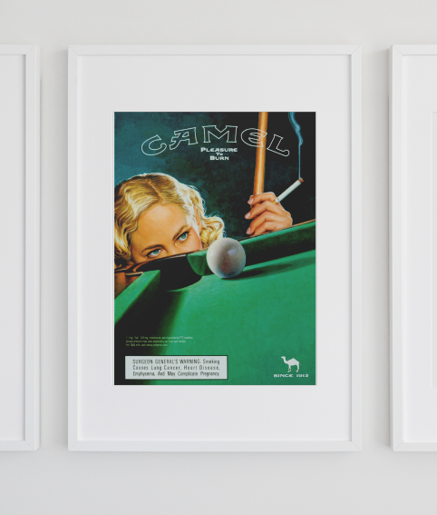 Vintage Camel Kunstsamling - Kunsttrykk A3+/A3 - Uten ramme