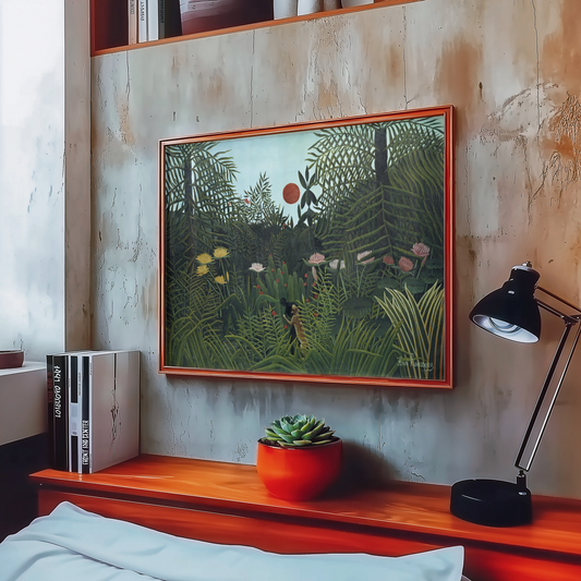 Henri Rousseau - Virgin Forest with Setting Sun (1910)