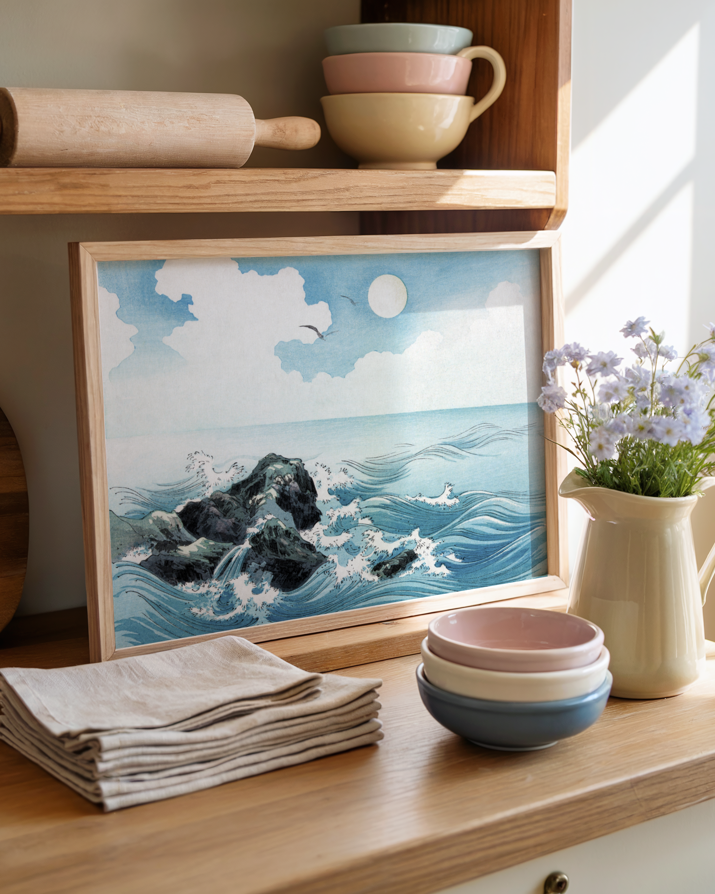 Uehara Konen - Ocean Waves at Kojima Island