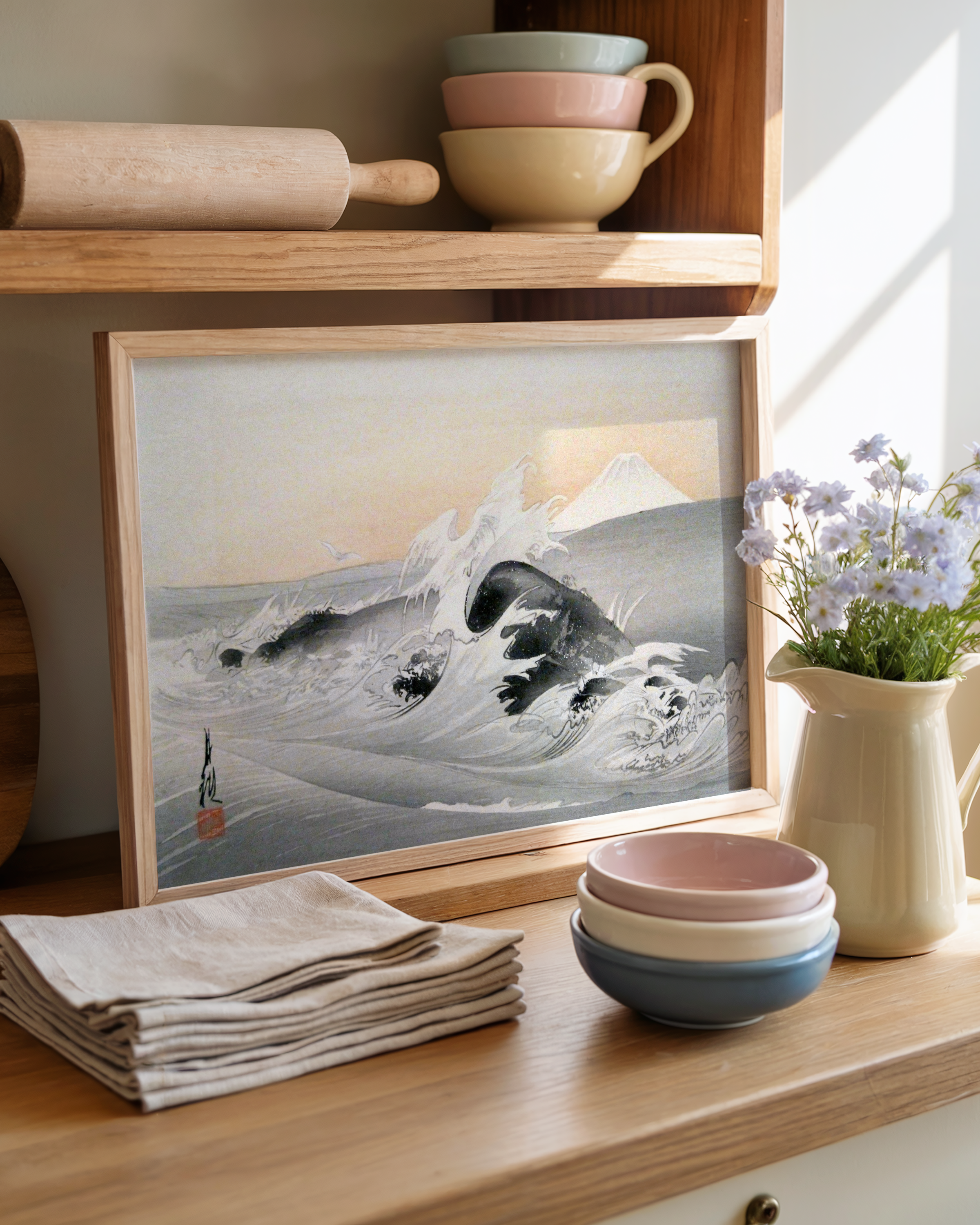 Ogata Gekko - Fuji sett fra havet