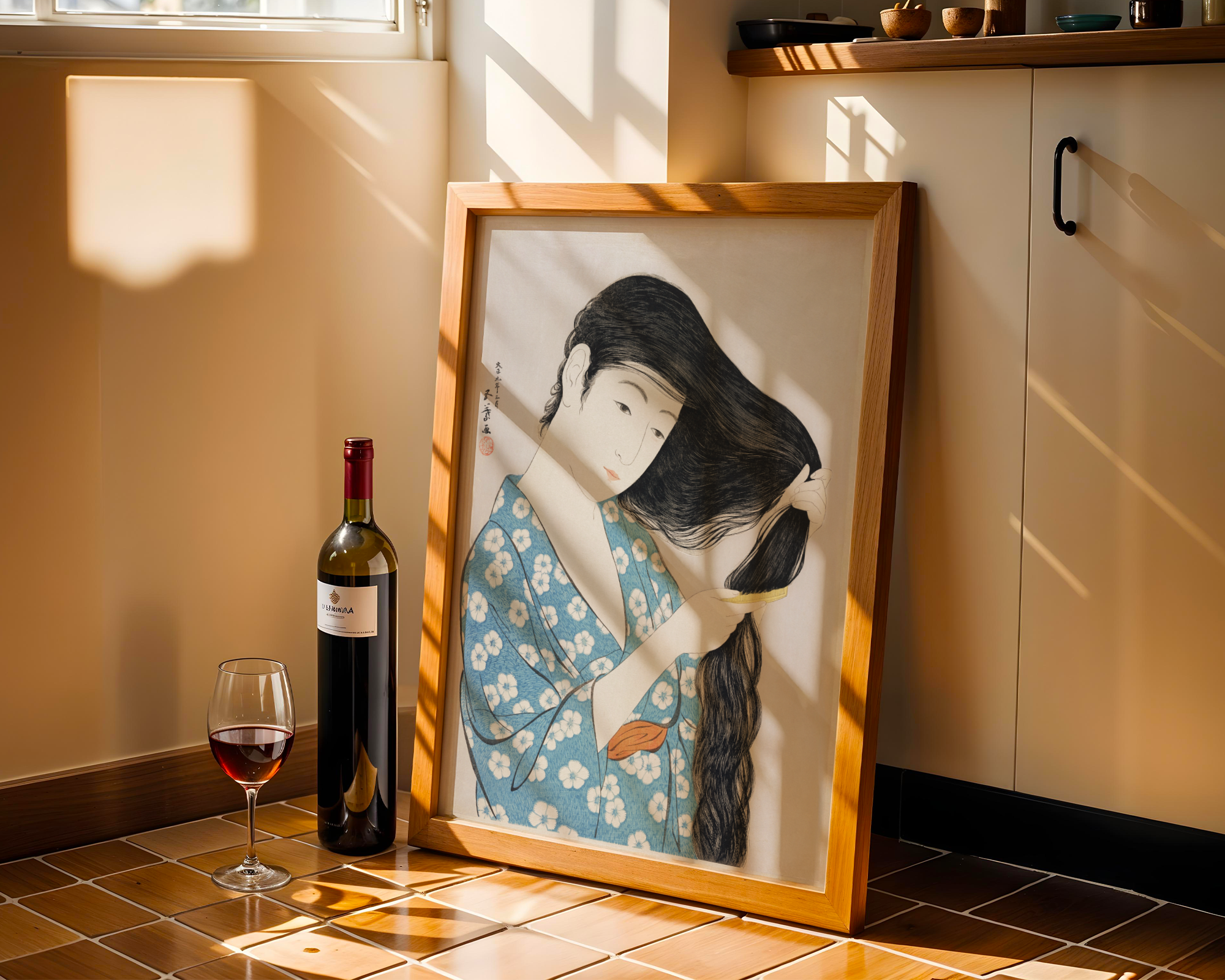 Goyō Hashiguchi - Woman Combing Her Hair (1920)