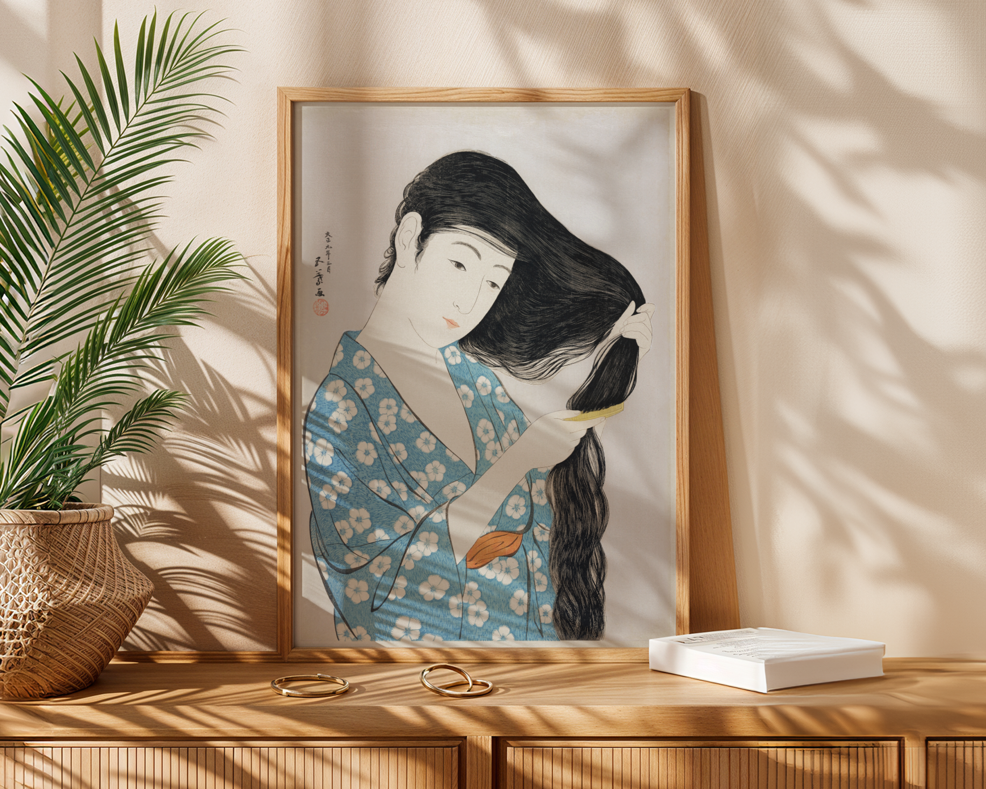 Goyō Hashiguchi - Woman Combing Her Hair (1920)